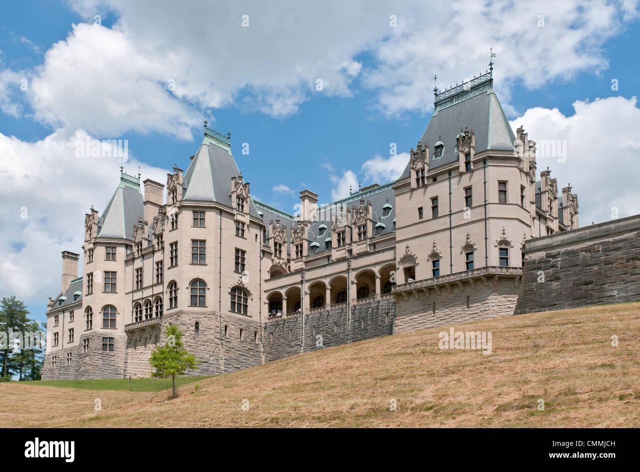 North Carolina, Asheville, l'établissement Biltmore House & Gardens, George W. Vanderbilt's 250-prix château achevé en 1895. Banque D'Images