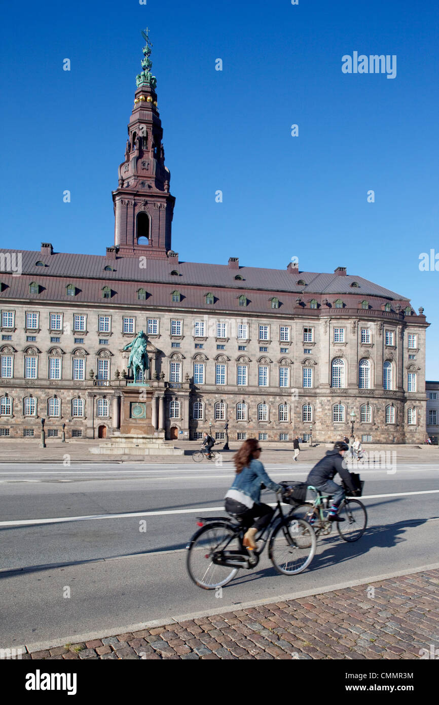 Palais de Christiansborg, à Copenhague, Danemark, Scandinavie, Europe Banque D'Images