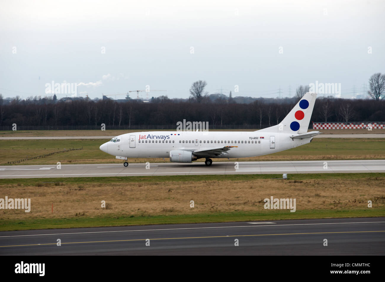 Jat Airways Boeing 737 avions commerciaux Banque D'Images