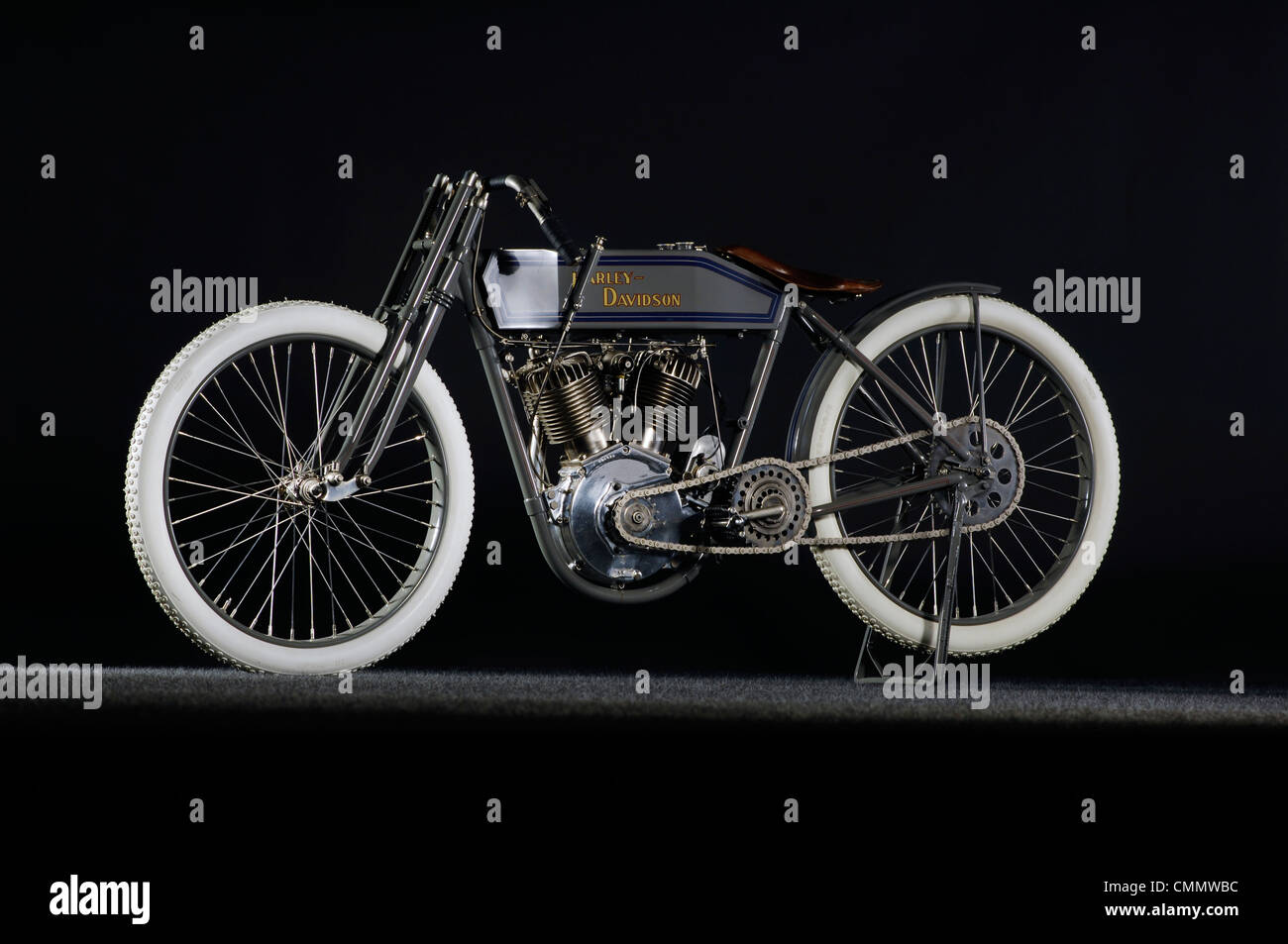 Vintage harley davidson motorcycle Banque de photographies et d’images ...