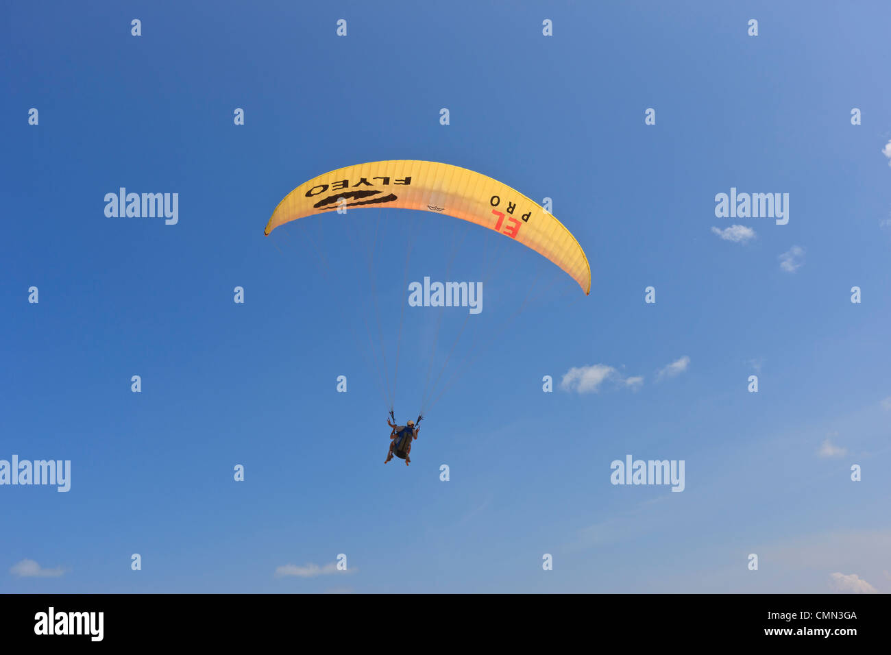 Plus de parapente Plage Cacimbinhas, Pipa, Rio Grande do Norte, Brésil Banque D'Images