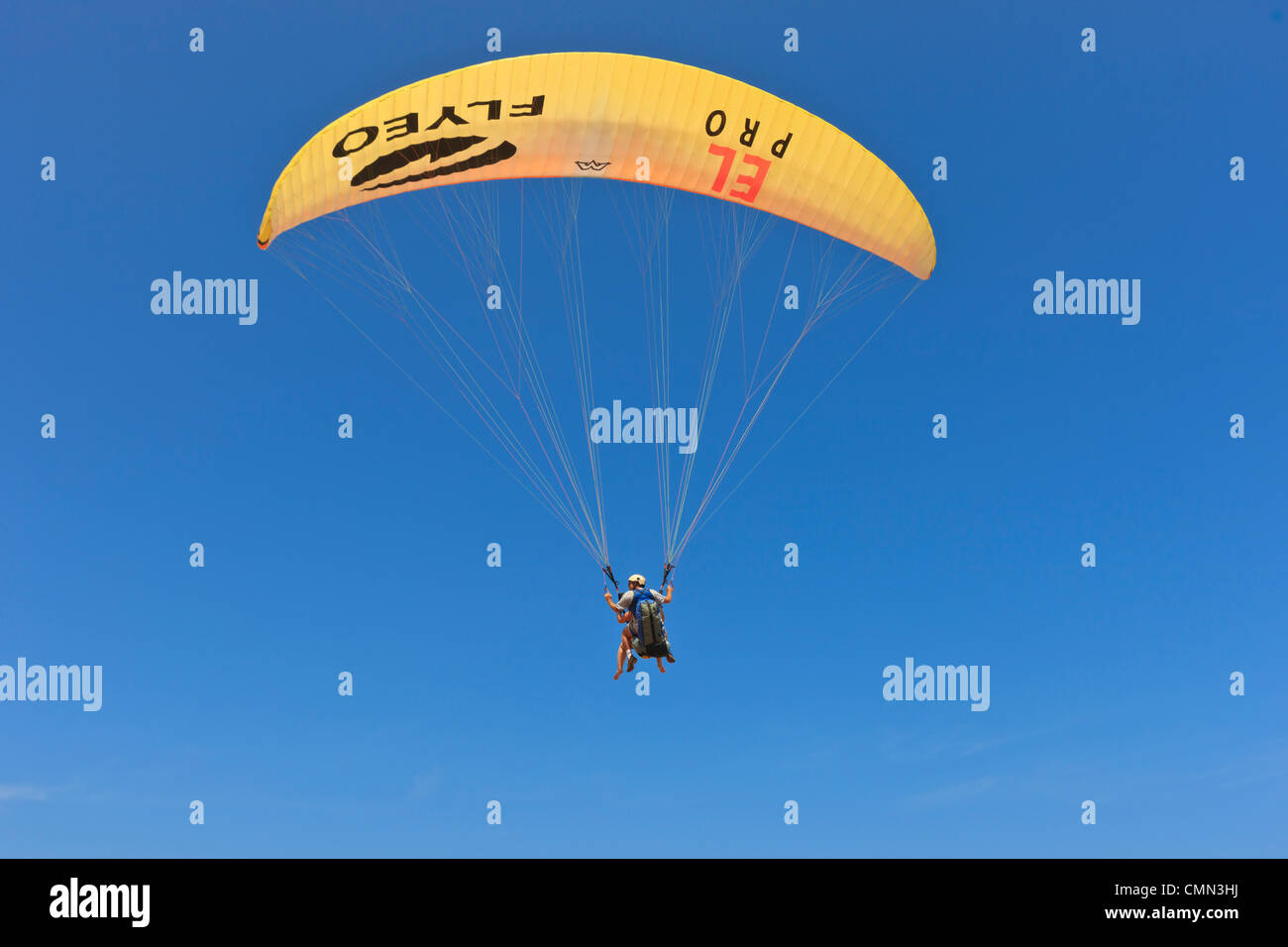 Plus de parapente Plage Cacimbinhas, Pipa, Rio Grande do Norte, Brésil Banque D'Images