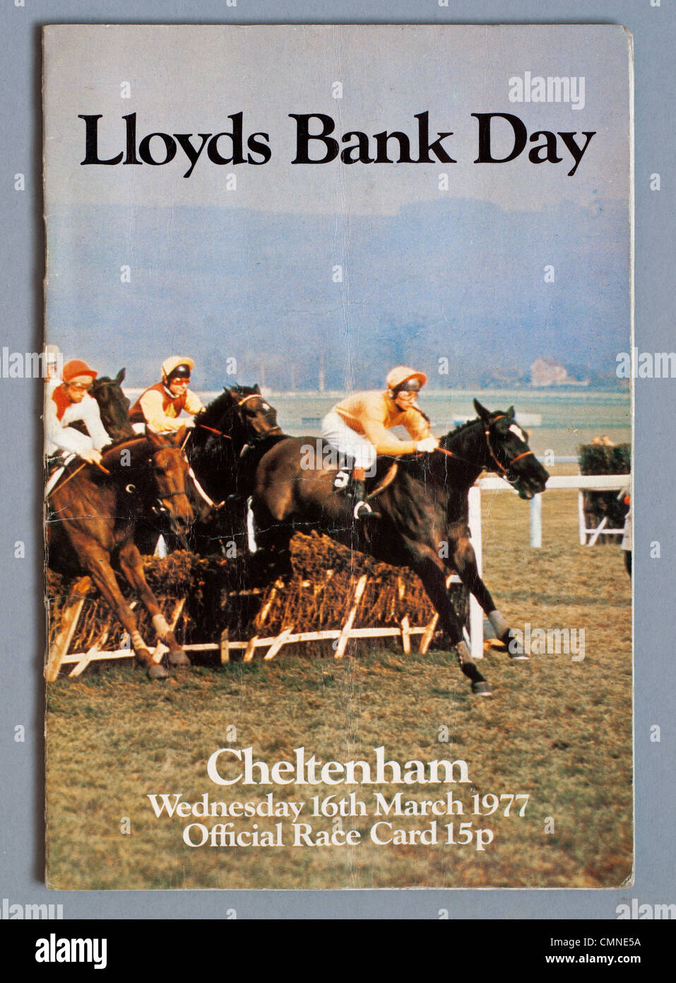 Festival de Cheltenham race carte 1977 Banque D'Images