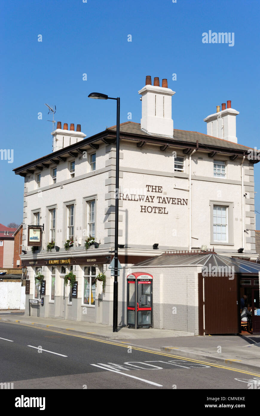 Le chemin de fer Tavern Hotel, Stratford, London, England Banque D'Images