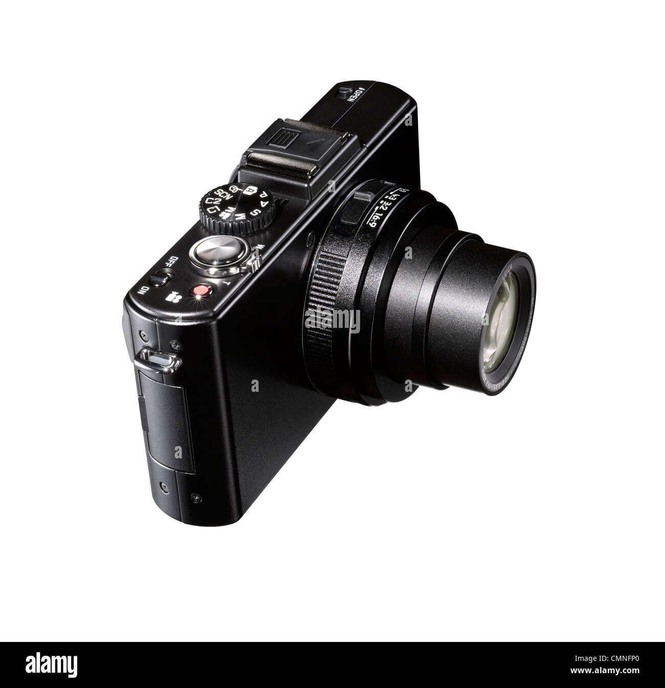Une coupure d'un appareil photo noir Banque D'Images
