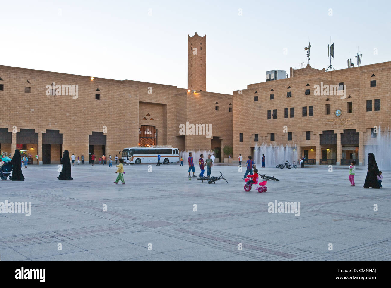 Asie Arabie Saoudite Riyad, la racine carrée du quartier Al Bathaa Banque D'Images