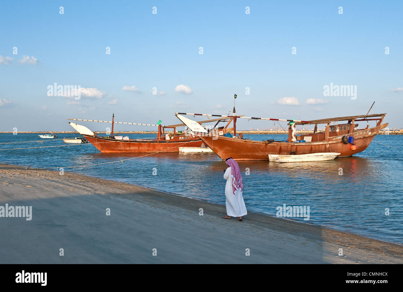 Asie Arabie Saoudite Dammam, vue sur mer Banque D'Images