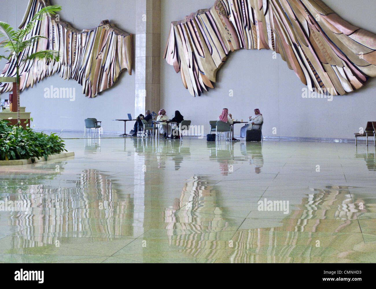 Asie Arabie Saoudite Dammam, la salle d'attente de l'aéroport Banque D'Images