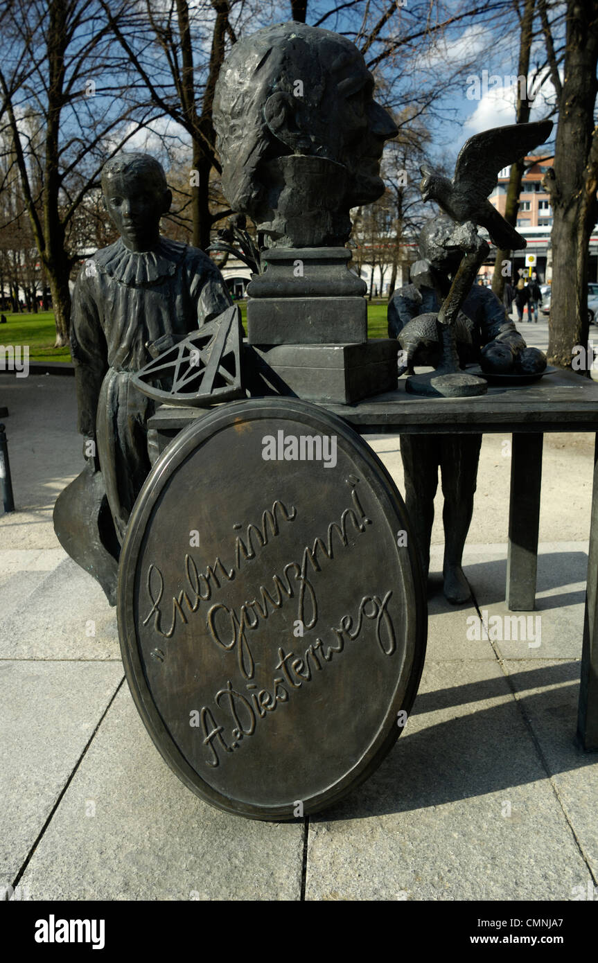 Adolph Diesterweg statue sculpture bronze Banque D'Images