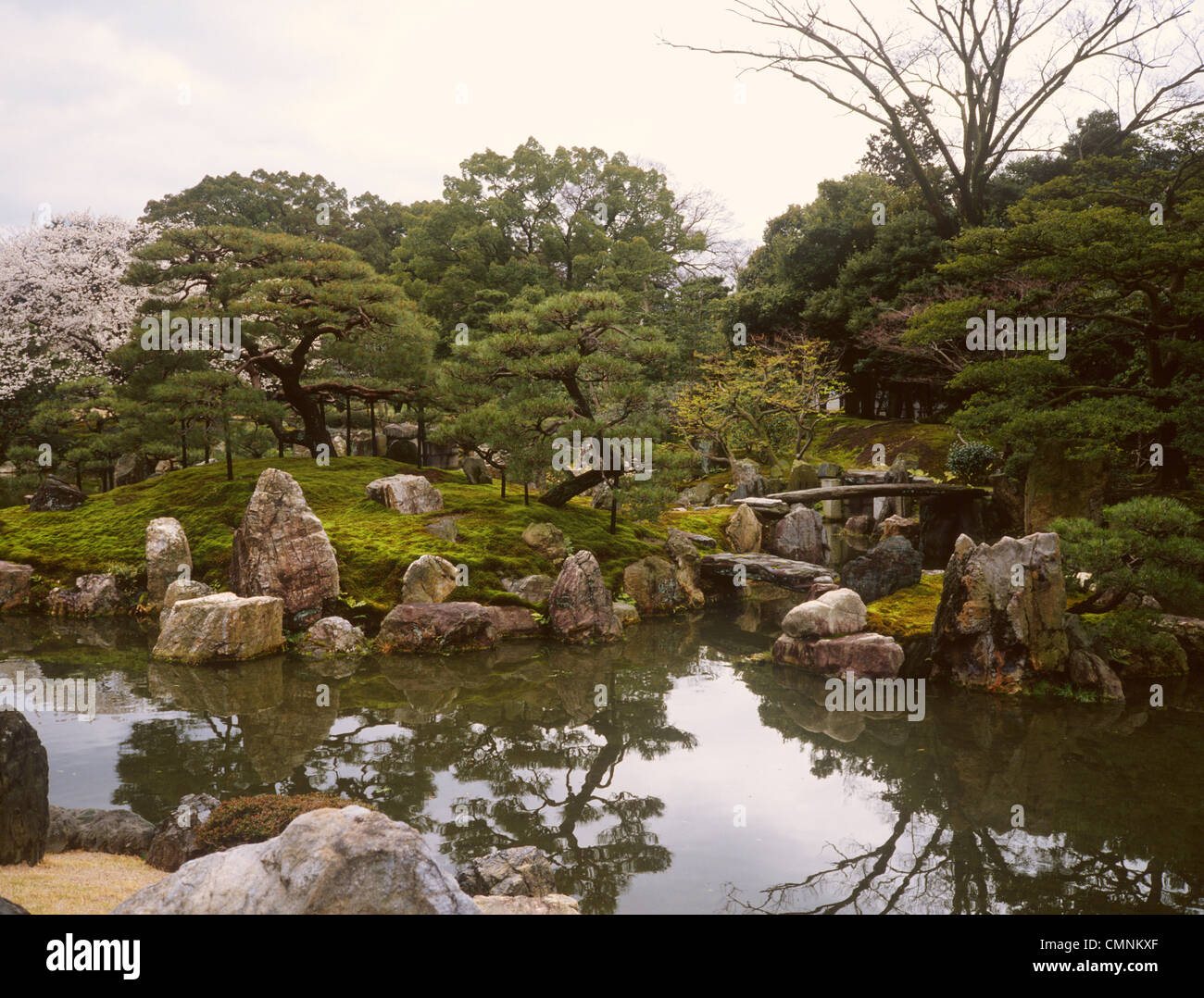 Le château de Nijo Kyoto Japon Palace Gardens Banque D'Images