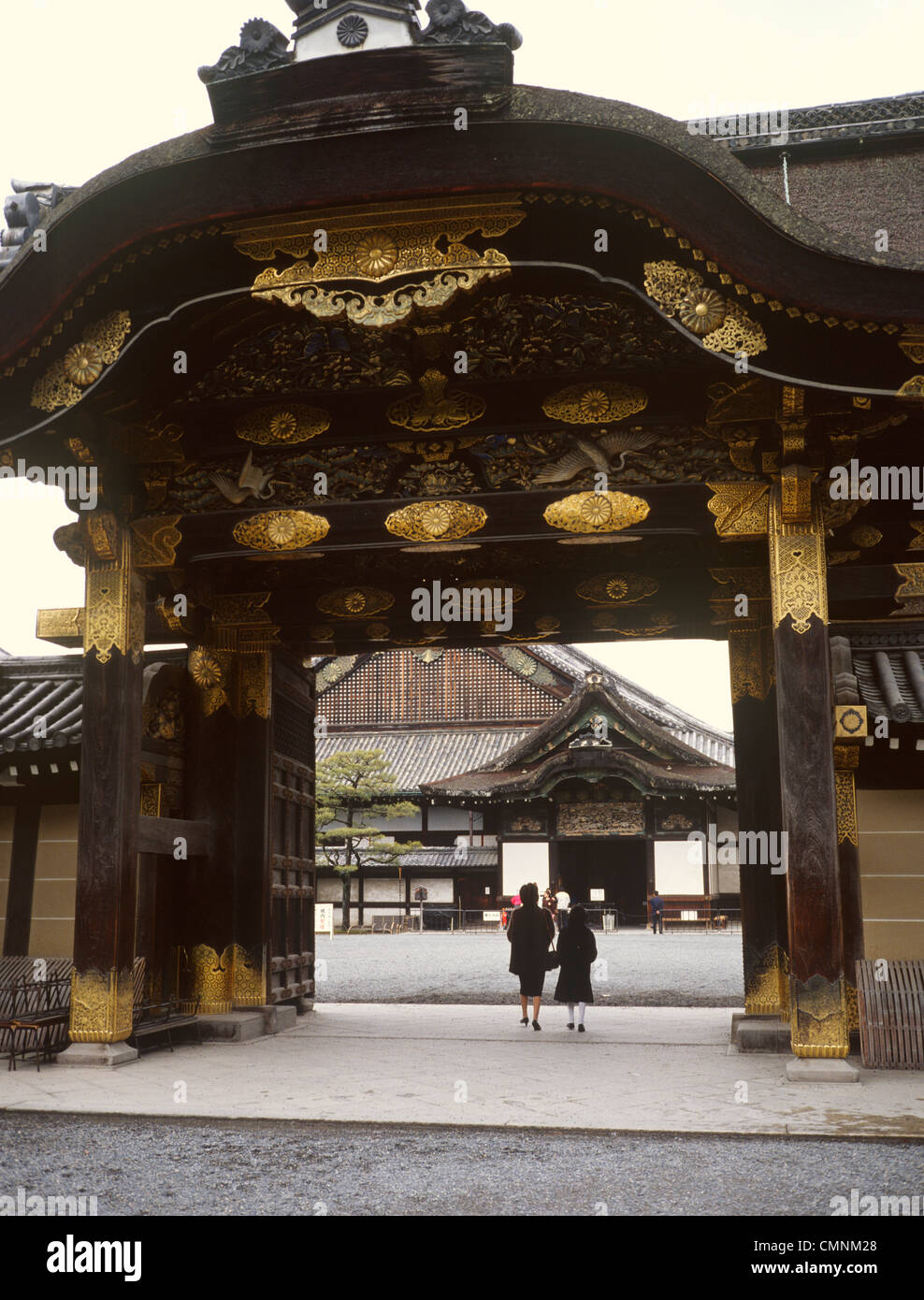 Japon Kyoto Kyoto Gosho (palais impérial) Imperial Palace Gates Banque D'Images