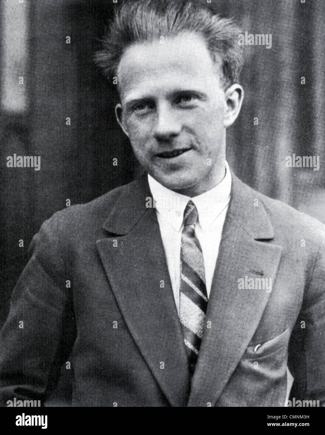 WERNER HEISENBERG (1901-1976) physicien théoricien allemand sur 1933 Banque D'Images