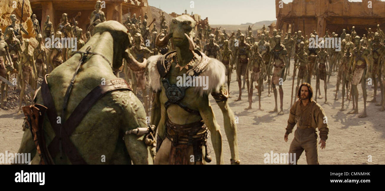 JOHN CARTER 2011 film de Disney avec Taylor Kitsch en bas à droite Banque D'Images