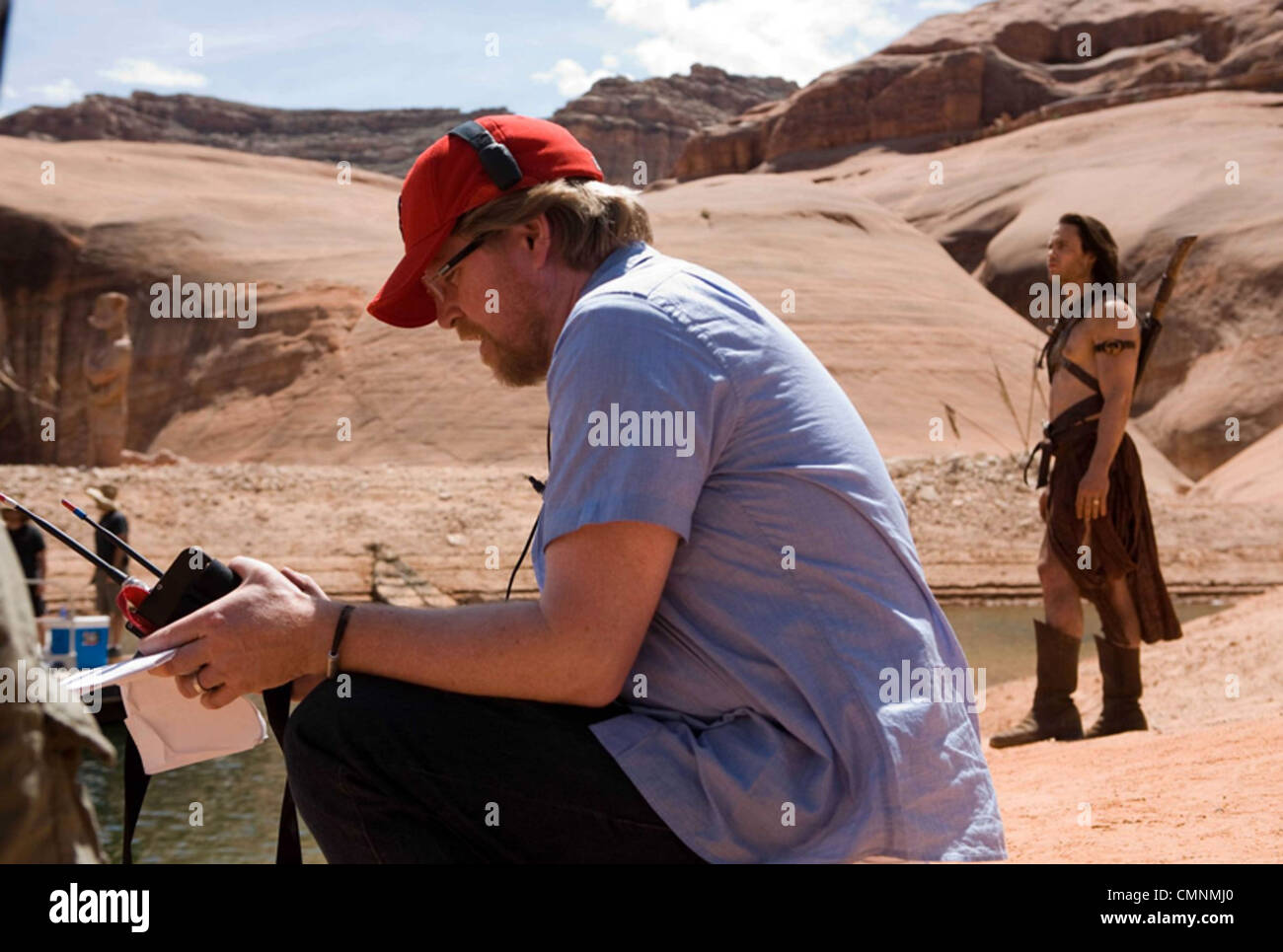 JOHN CARTER 2011 film de Disney avec Taylor kitsch à droite et Réalisateur Andrew Stanton Banque D'Images