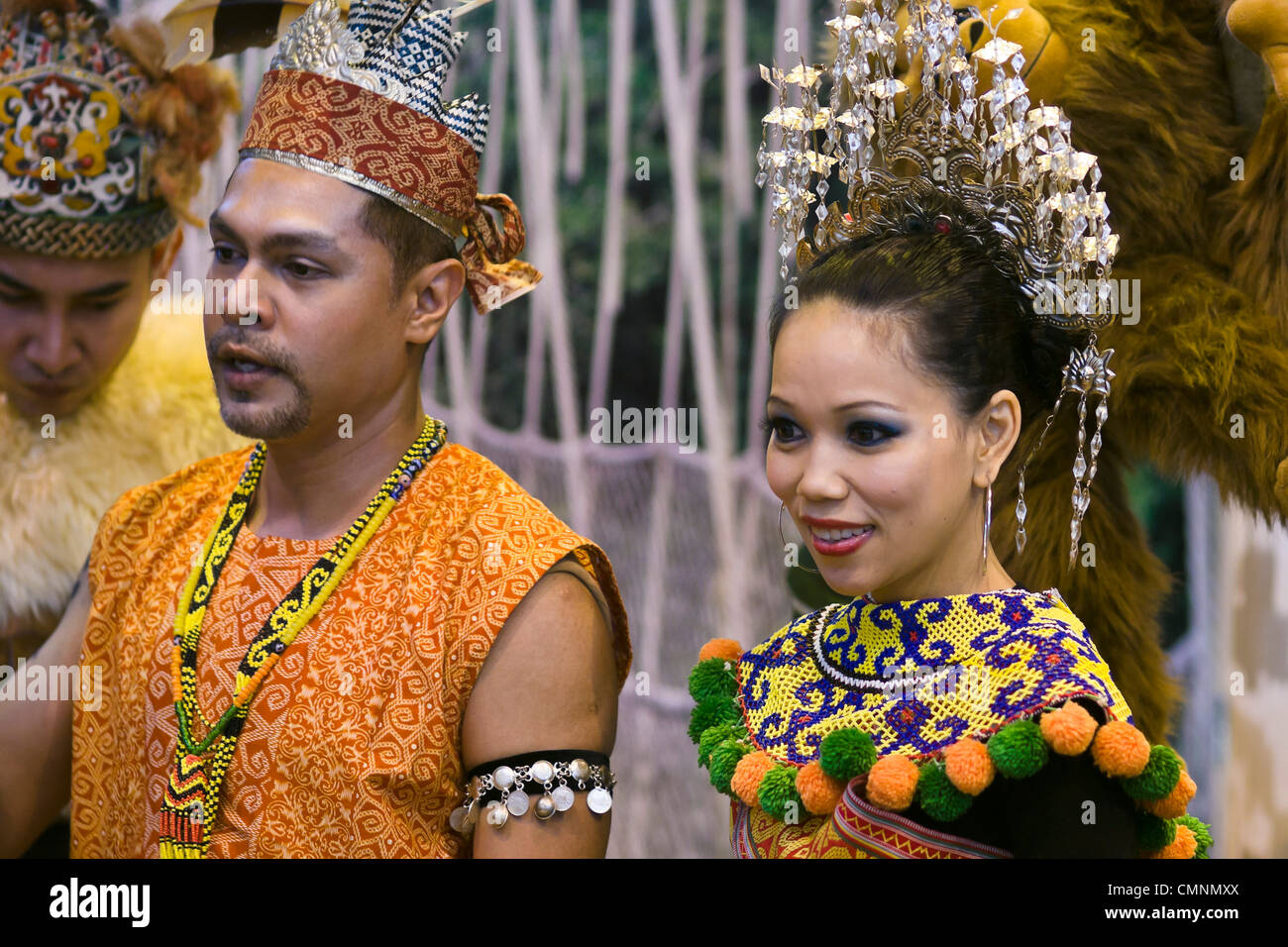 Danseurs de Malaisie Tourisme International Show 2012 Paris Banque D'Images