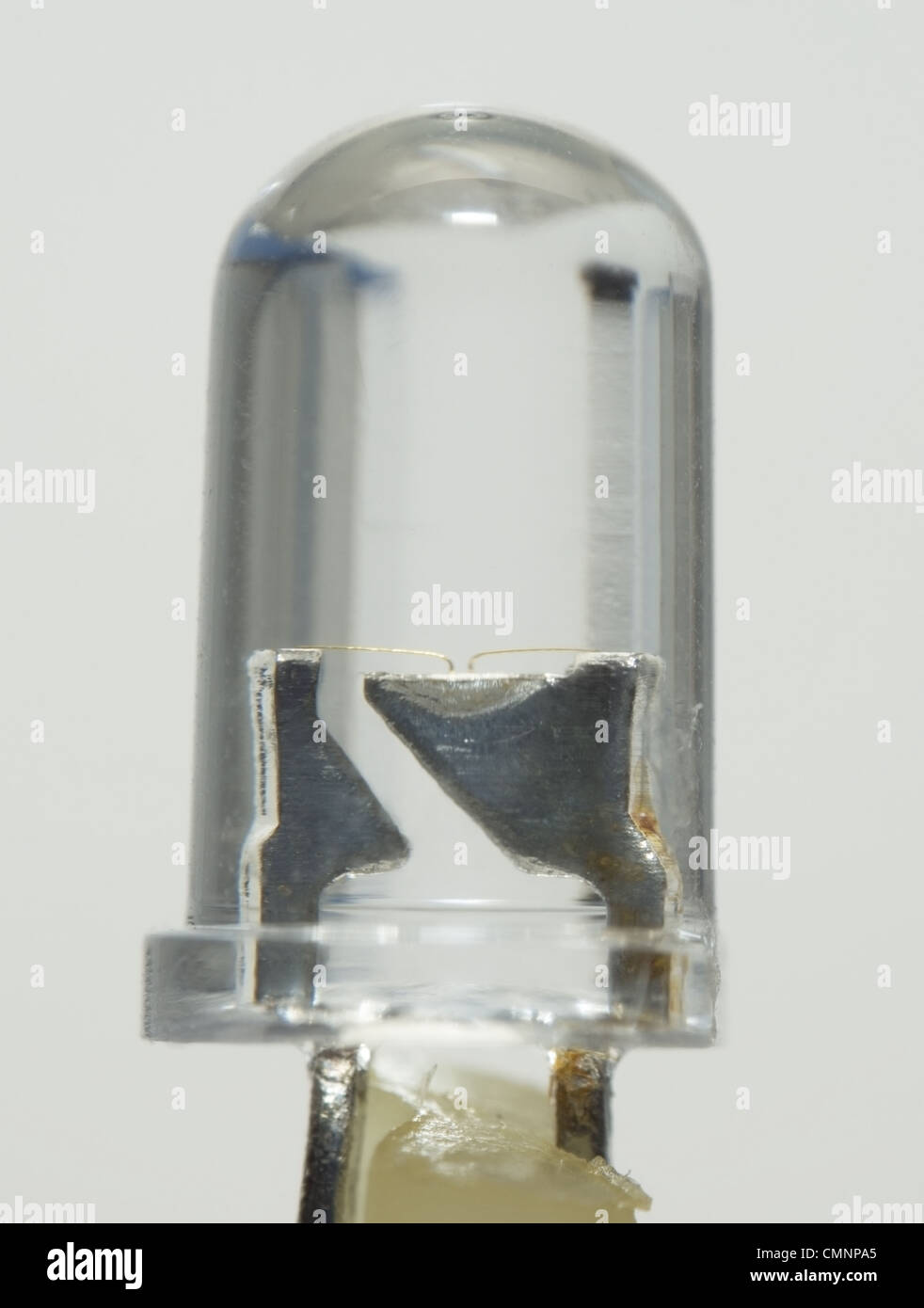 Plan macro sur une ampoule LED Banque D'Images