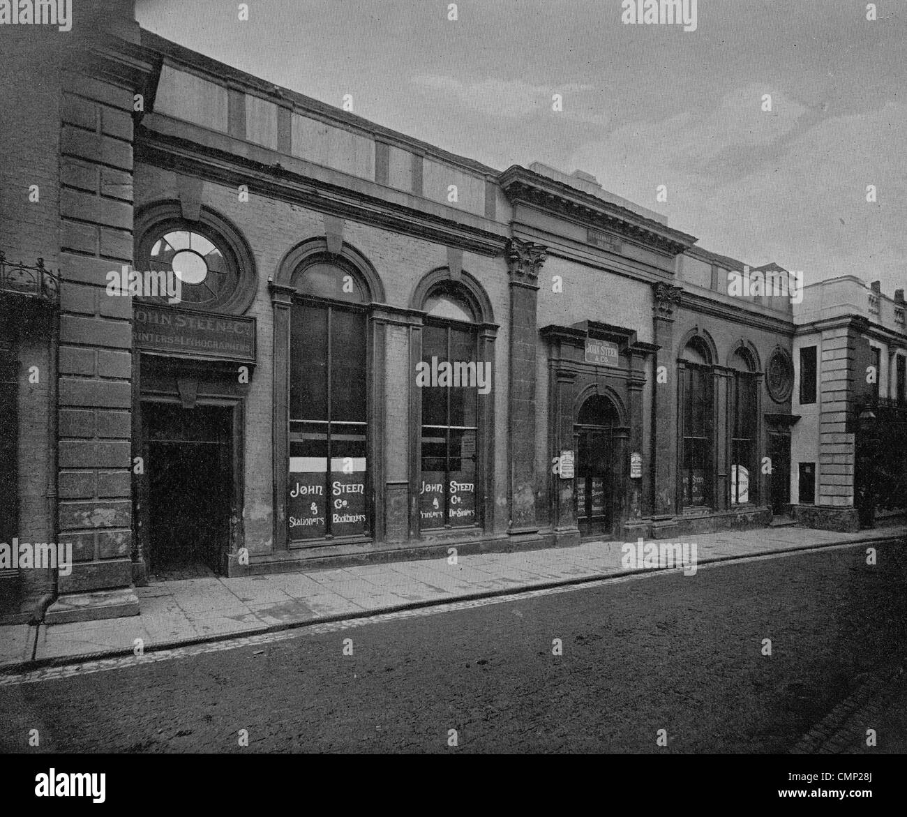 Travaux publics, John Steen & Company, Wolverhampton, fin 20e siècle. Une photographie prise en 1896, des travaux à l'ancienne Grammaire Banque D'Images