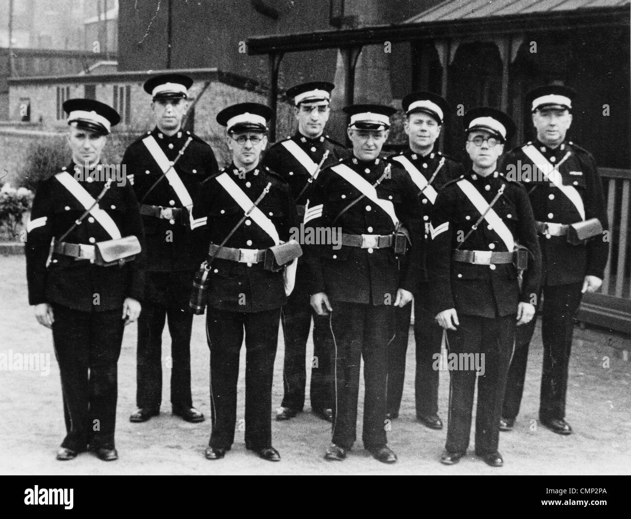 La Brigade de l'Ambulance Saint-Jean, GKN Sankey, Wolverhampton, 1940. La Brigade en. Bilston Ils faisaient partie de la Division Sankey. Banque D'Images