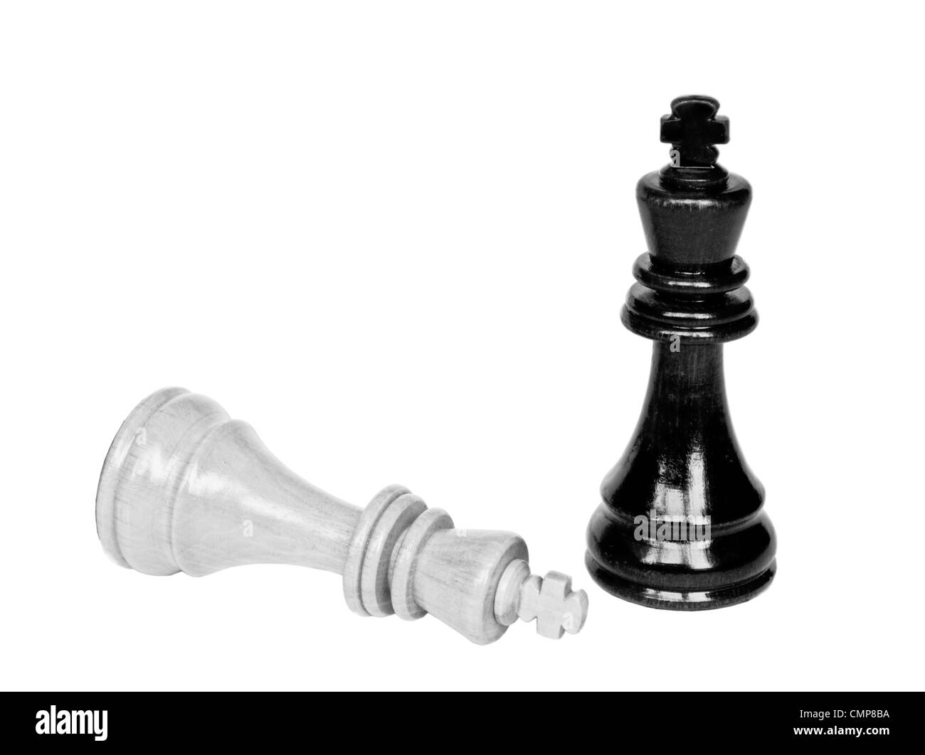 Roi d'échecs dernière pièce debout Banque D'Images