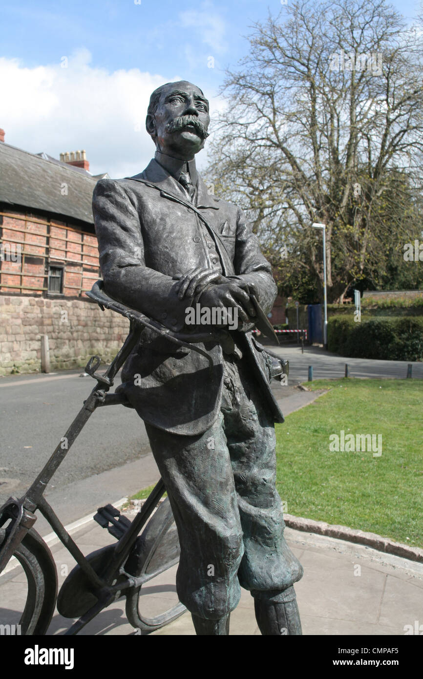 Statue d'Elgar Hereford Herefordshire Angleterre UK Banque D'Images