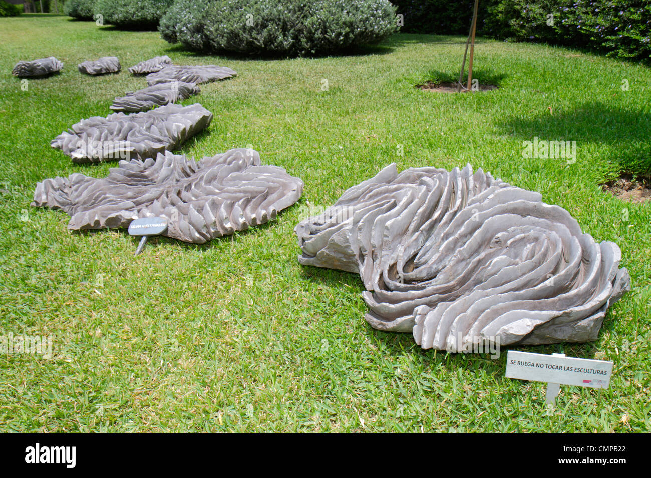 Lima Pérou,Barranco,Avenida Miguel Grau,Museo de Arte Contemporaneo,Musée d'art contemporain,jardin,sculpture,collection d'exposition,Sylv Banque D'Images