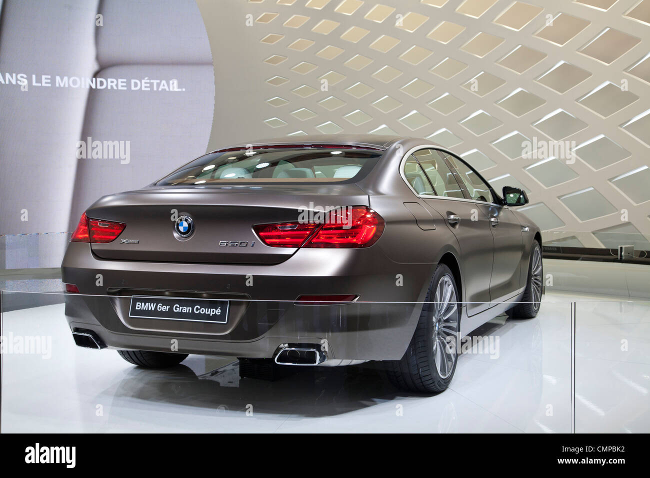 6er BMW Gran coupé au Salon de Genève 2012 Banque D'Images