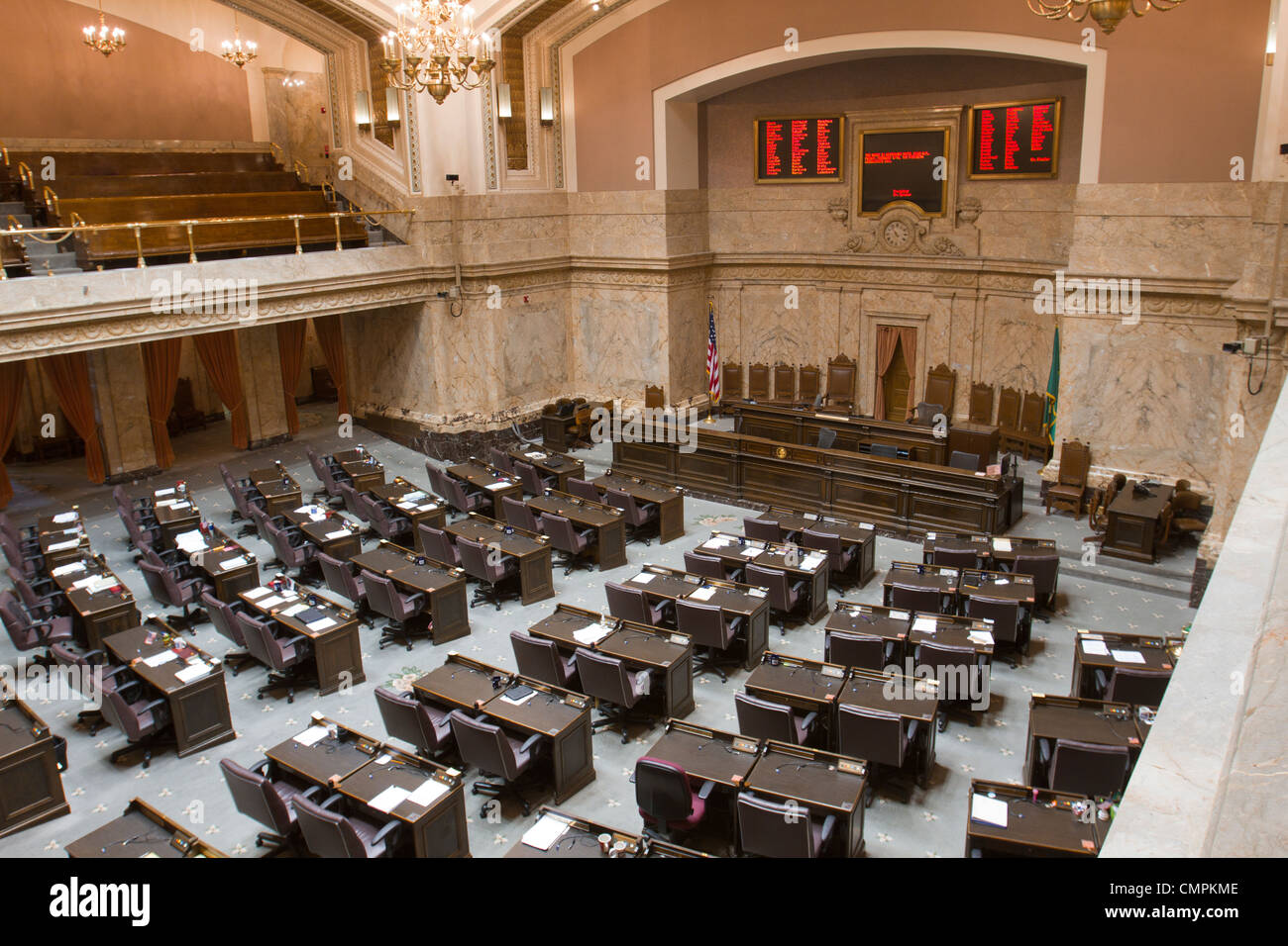 Chambre des représentants dans le Washington State Capitol building, à Olympie Banque D'Images
