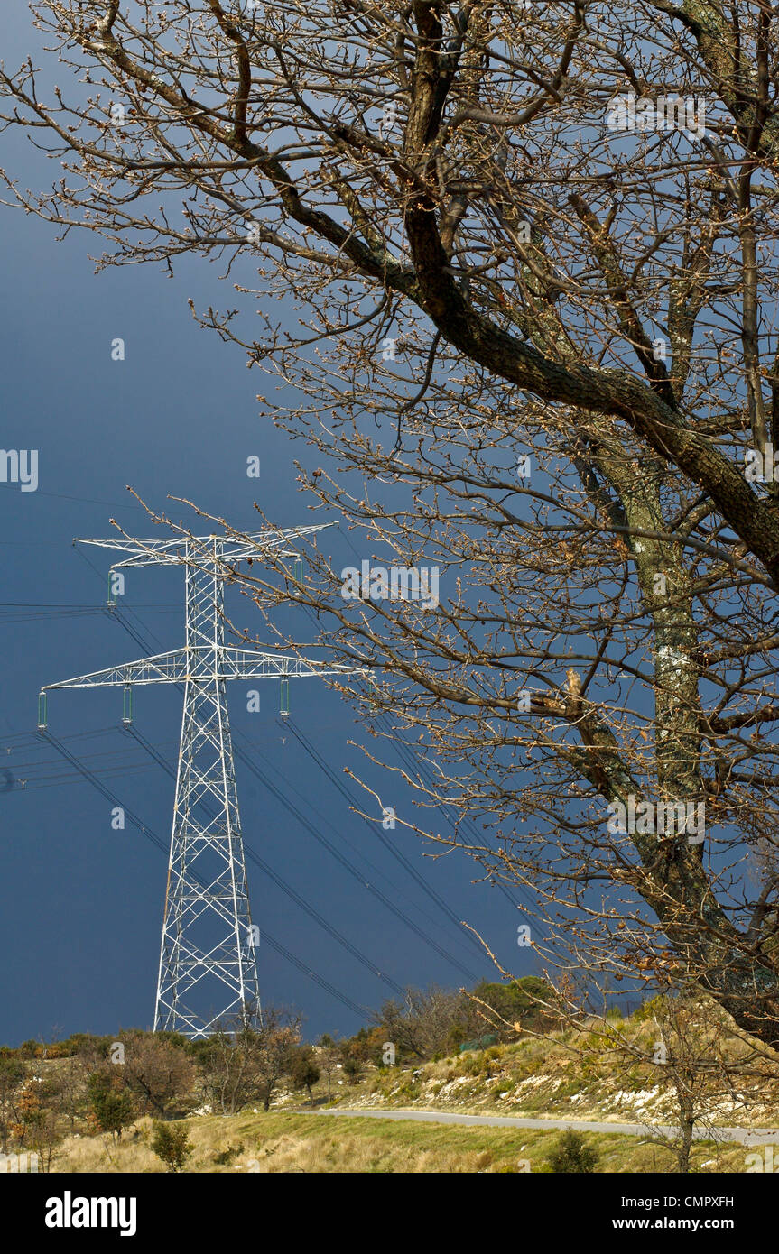 France,provence,Bouches du Rhône : Electric dans l'orage Banque D'Images