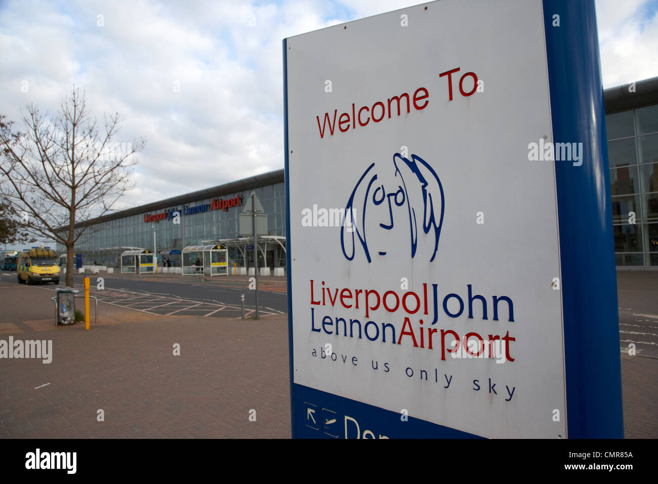 L'aéroport john Lennon de Liverpool Merseyside uk. Banque D'Images