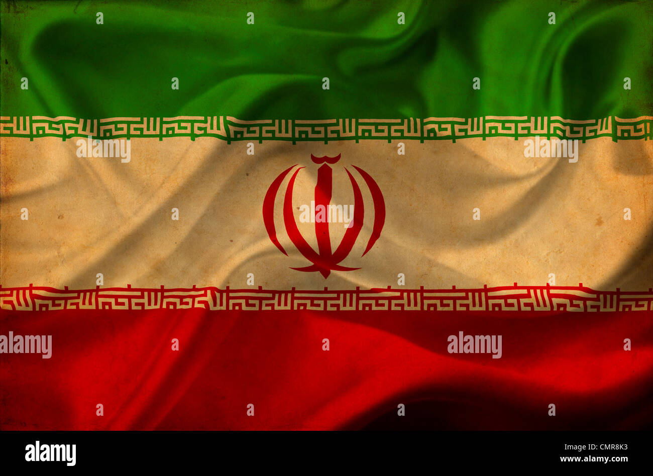 L'Iran waving flag Banque D'Images