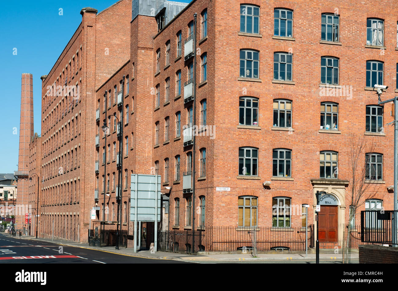 L'usine de Cambridge, Manchester.Ancien moulin transformé aujourd'hui en appartements. Banque D'Images