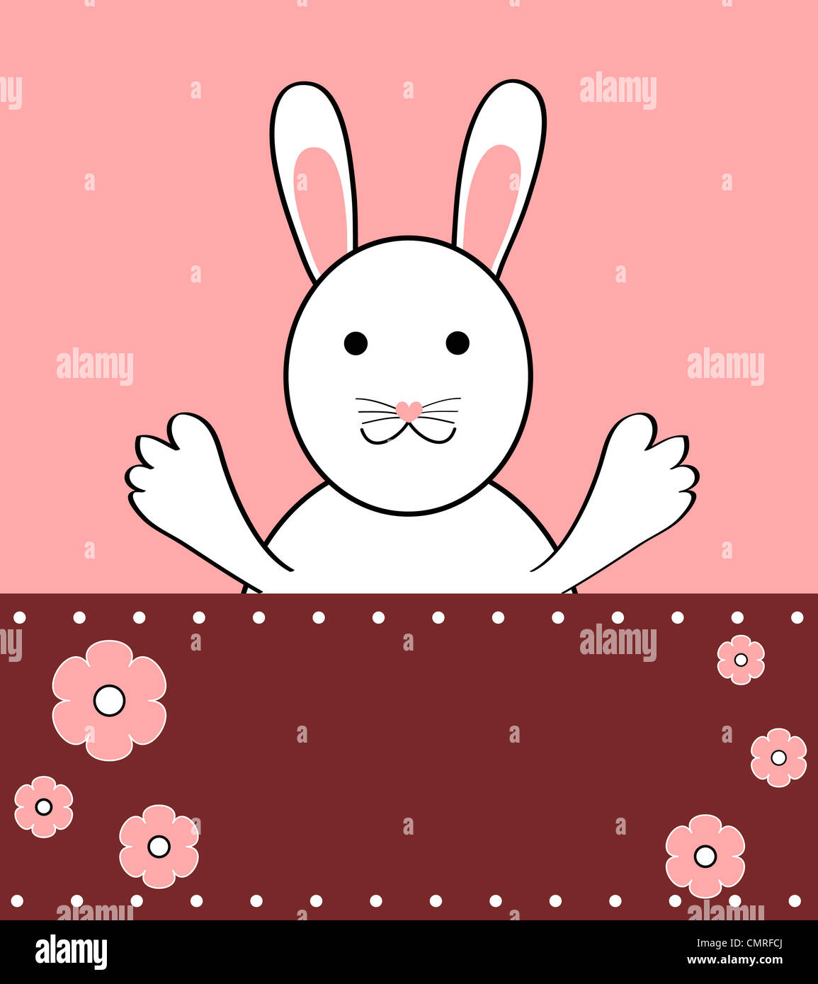 Lapin cartoon illustration Banque D'Images