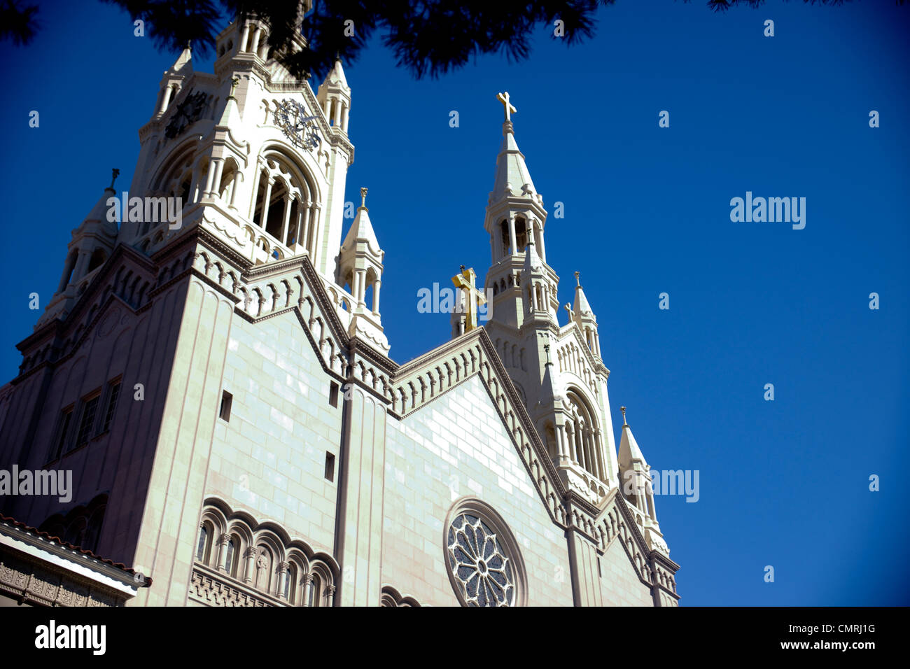 L'église de San Francisco, Photo de Saint Pierre et Paul Eglise Catholique blanc Banque D'Images