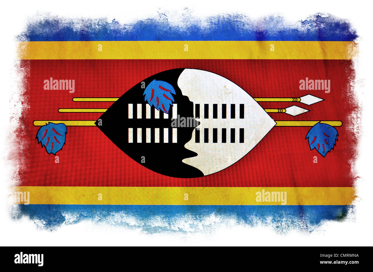 Swaziland grunge flag Banque D'Images