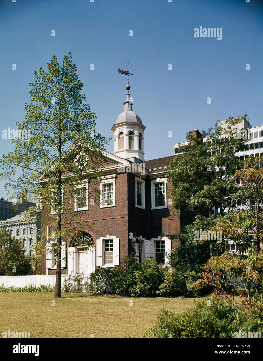 1970 Charpentiers HALL PHILADELPHIE BEL EXEMPLE D'ARCHITECTURE COLONIALE Banque D'Images