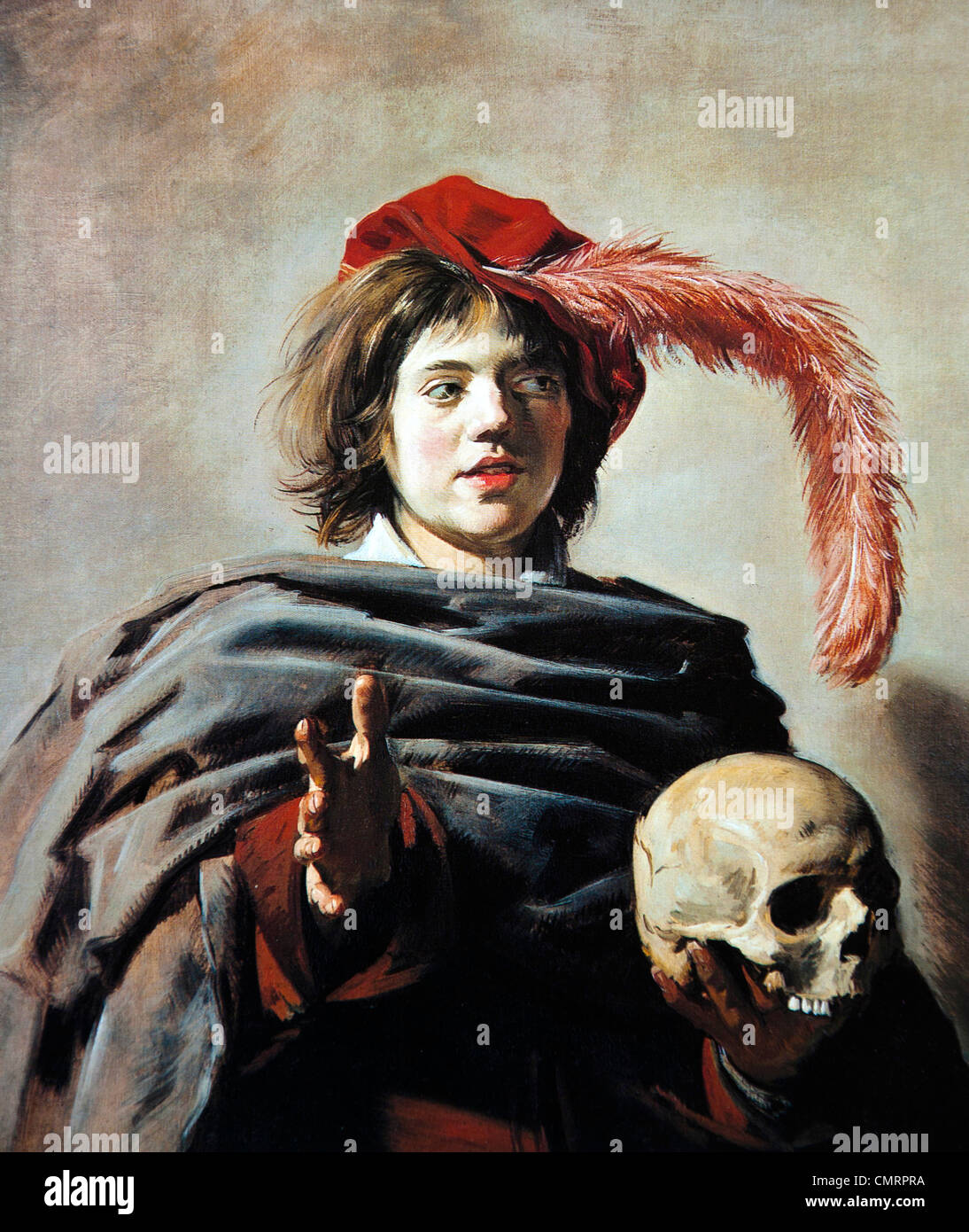 Les jeunes avec un crâne, Frans Hals Banque D'Images