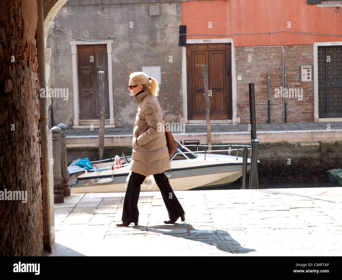 Prendre une promenade à Venise Banque D'Images