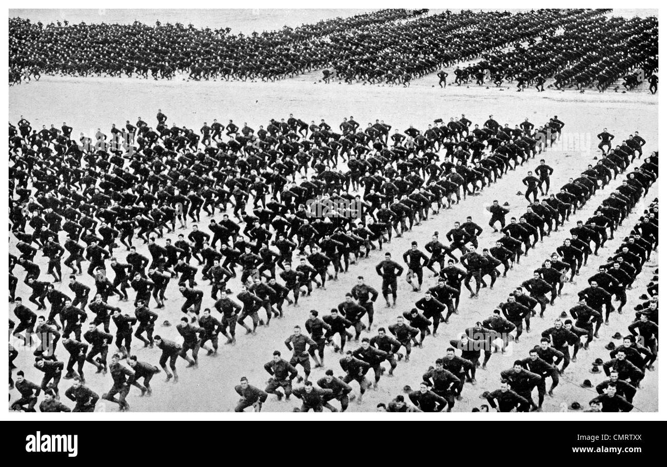 1918 10 000 l'entraînement Camp Hancock USA Banque D'Images