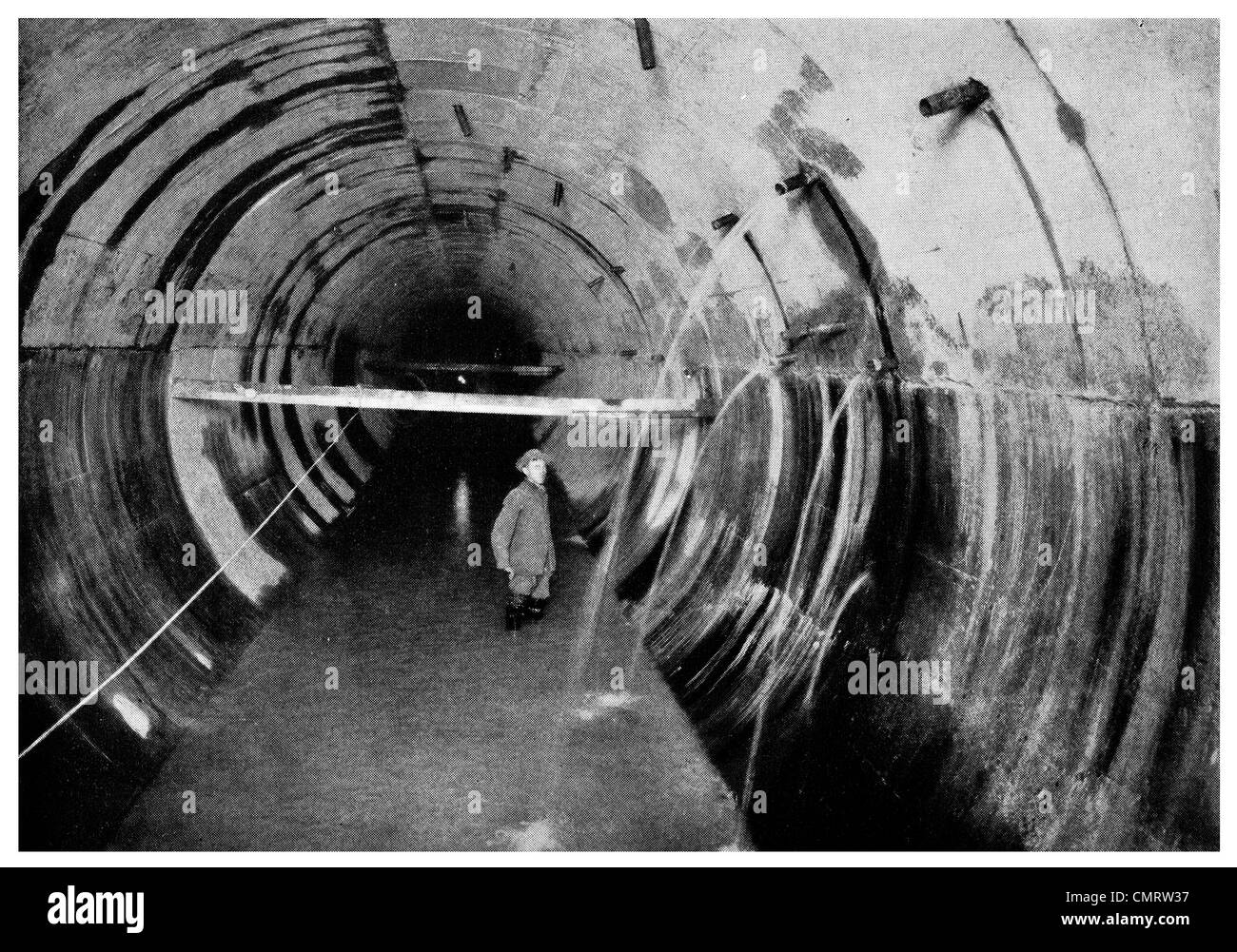 1918 Système d'eau de Catskill section du tunnel sous New York Banque D'Images