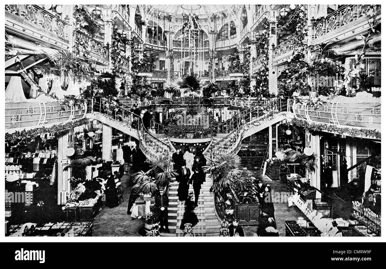 1918 Grand Paris Department Store France Banque D'Images