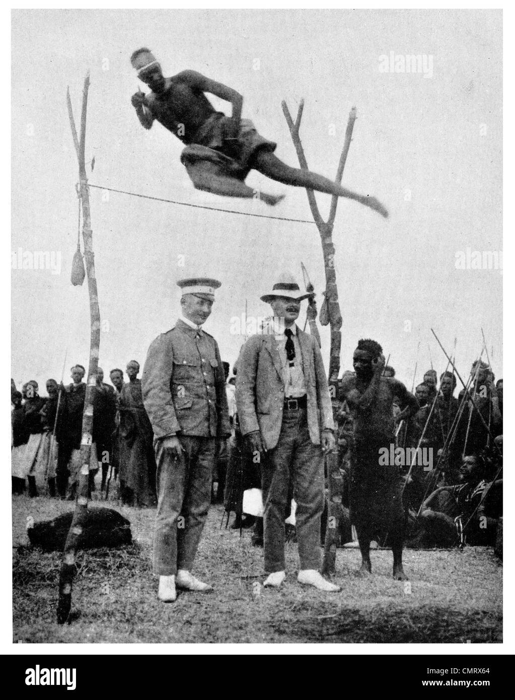 1919 East European high jump 8 pi 5 po Banque D'Images