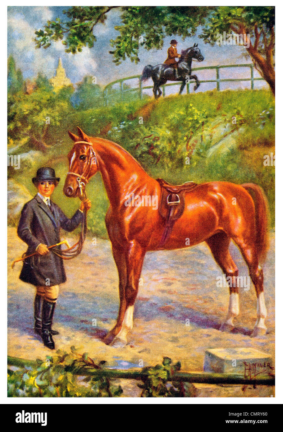 1923 American Saddle Horse Banque D'Images