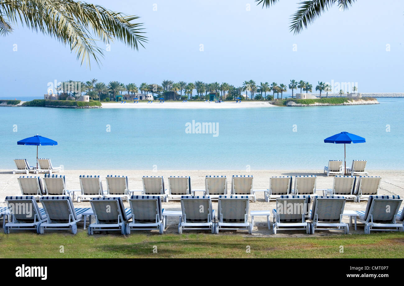 La ville de Manama, Bahreïn, Seef trimestre, le Ritz Carlton Hotel Banque D'Images