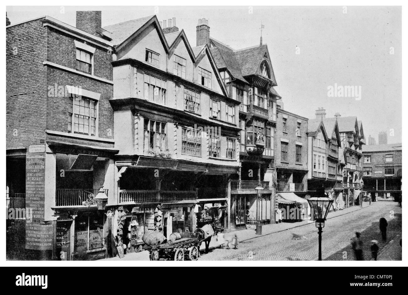 1923 Chester Bridge Street galerie de deux étages le vieux Vaults Banque D'Images