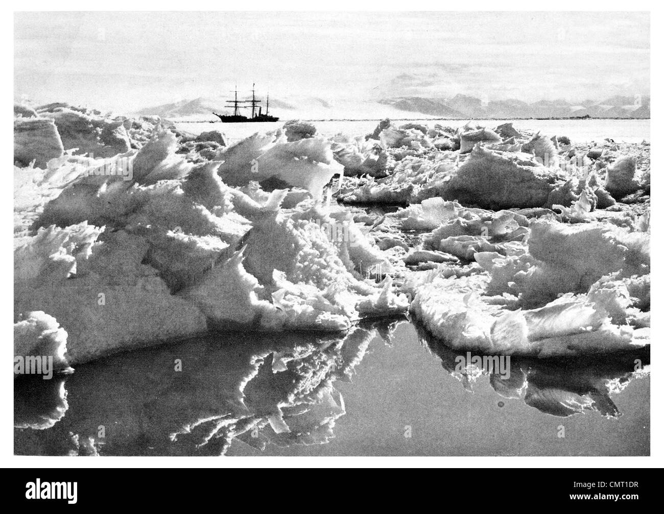 1912 Terra Nova, à l'expédition Terra Nova de McMurdo, officiellement de l'expédition Antarctique Britannique Banque D'Images