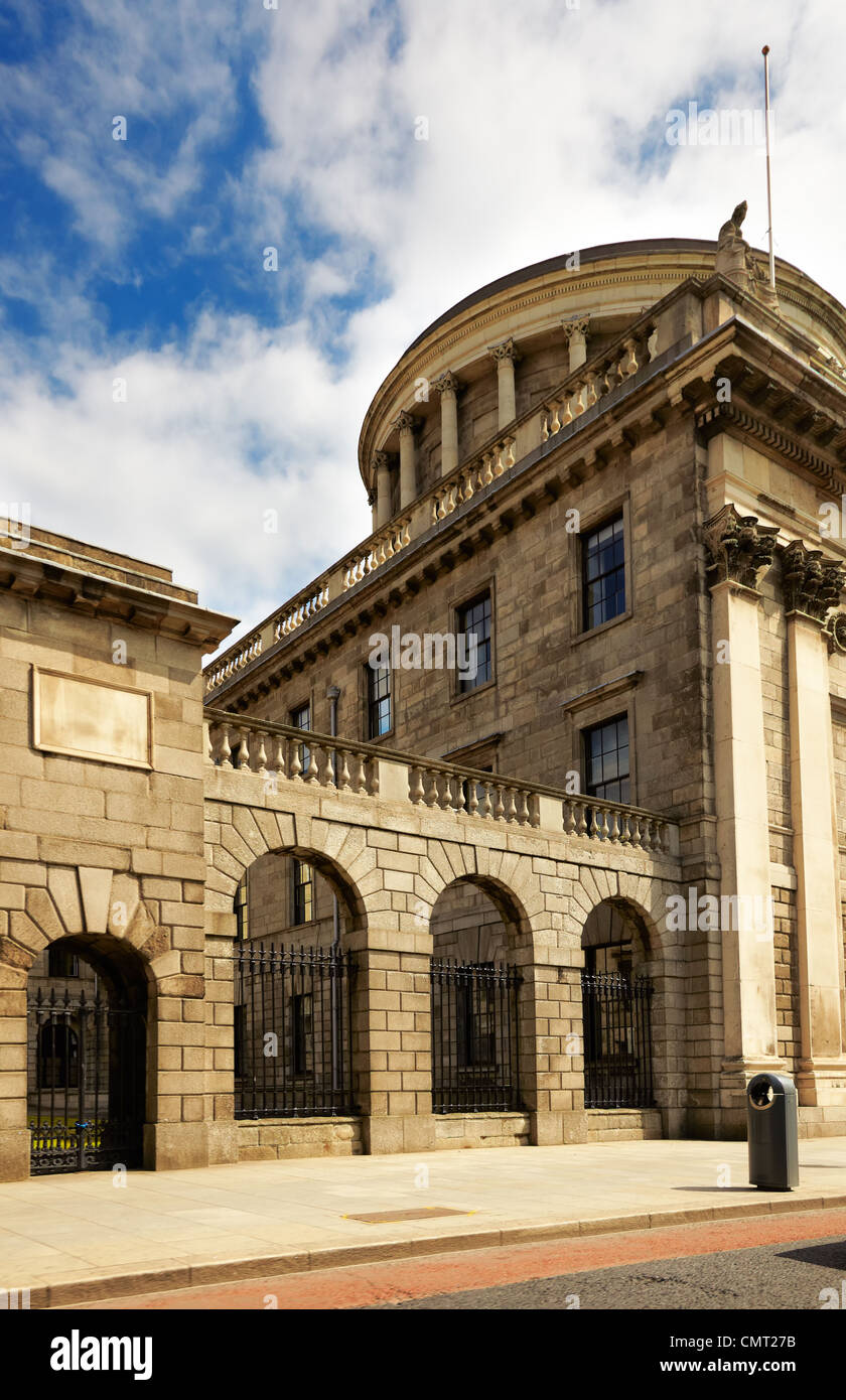 Vue de la Banque d'Irlande en été, Dublin, Irlande. Banque D'Images