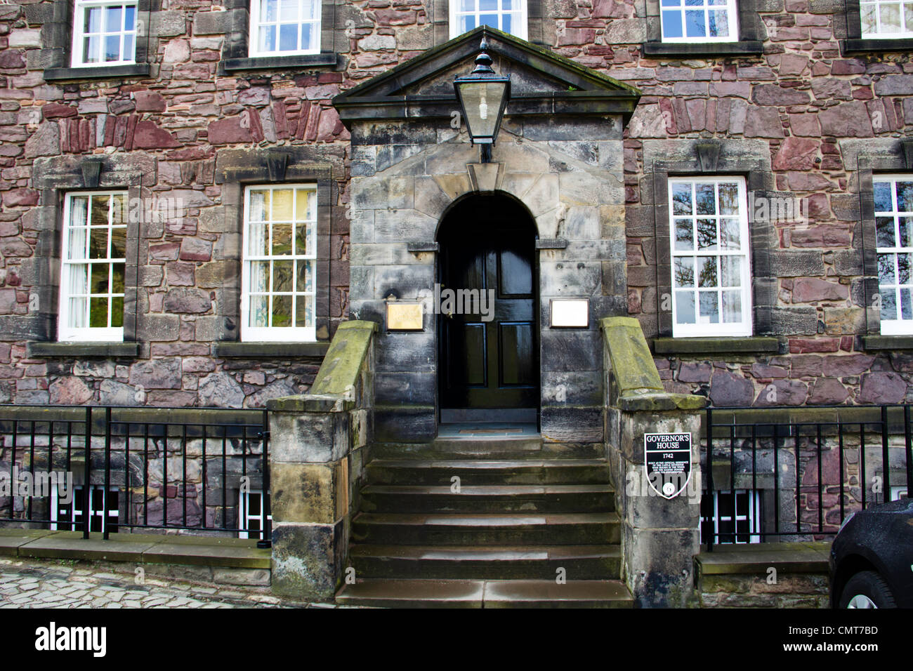 Maison des gouverneurs à l'intérieur du château d'Édimbourg, un bâtiment historique à l'intérieur du château. Il est actuellement utilisé comme un mobb. Banque D'Images