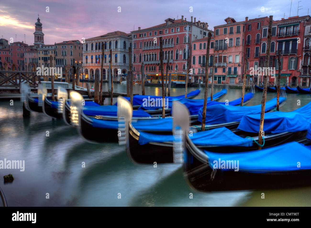 Le Grand Canal, Venise, UNESCO World Heritage Site, Vénétie, Italie, Europe Banque D'Images