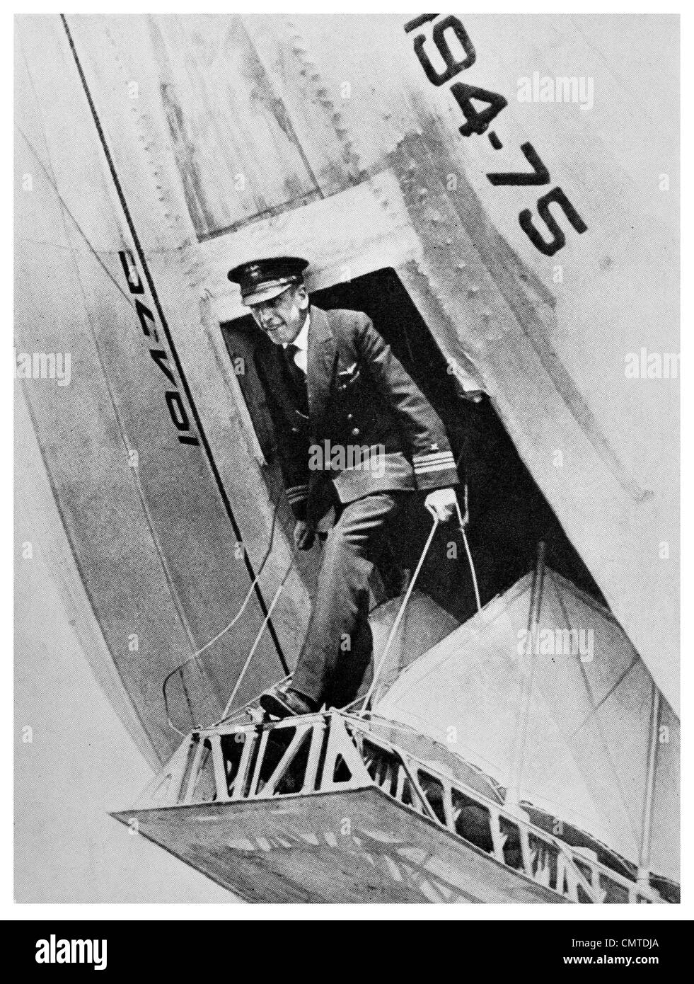 1925 Passerelle du commandant de l'air US Navy Ship Shenandoah ZR1 Banque D'Images