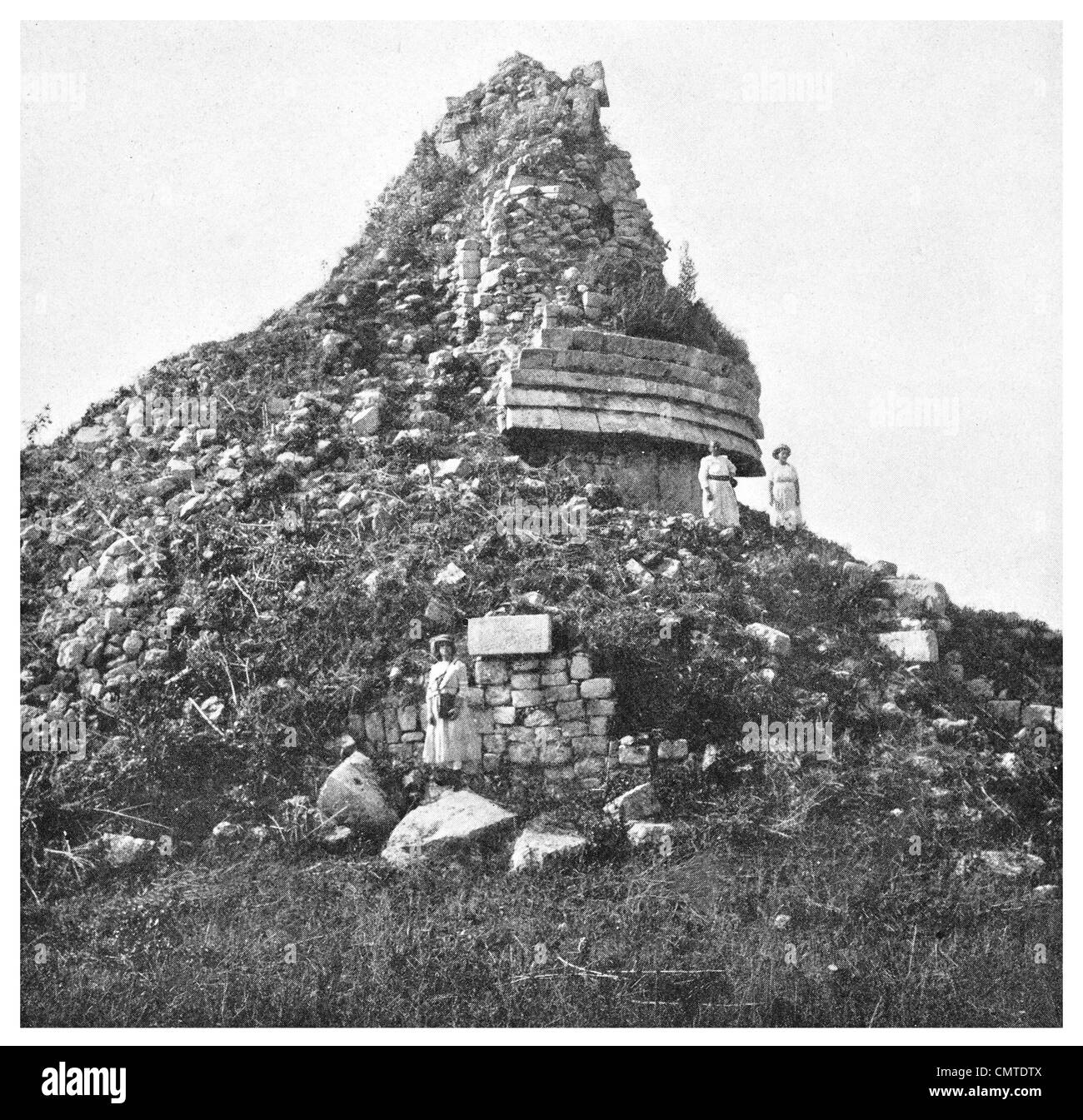 1925 Chichen Itza Caracol Astronomical Observatory Banque D'Images